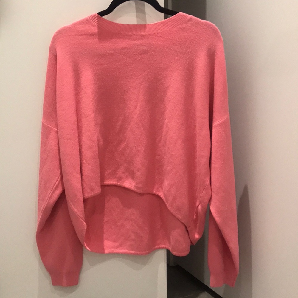 Long sleeve pink Top Shop Sweater